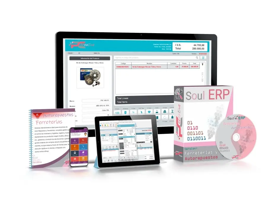 Sistema Administrativo ERP/POS Autorepuestos y Ferreterías