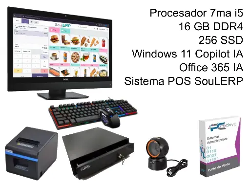 Combo POS Táctil FULL Equipo + Sistema "SouL ERP"